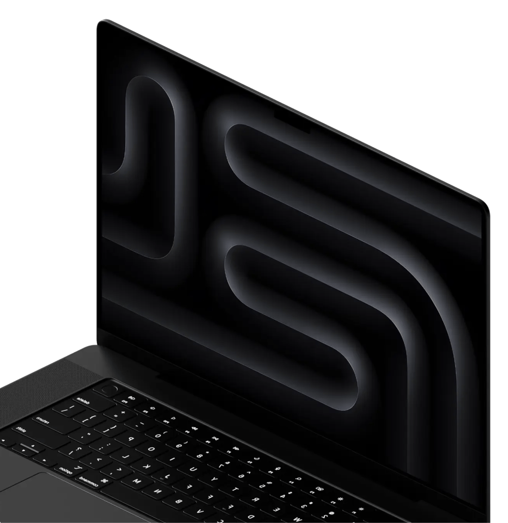 dark laptop
