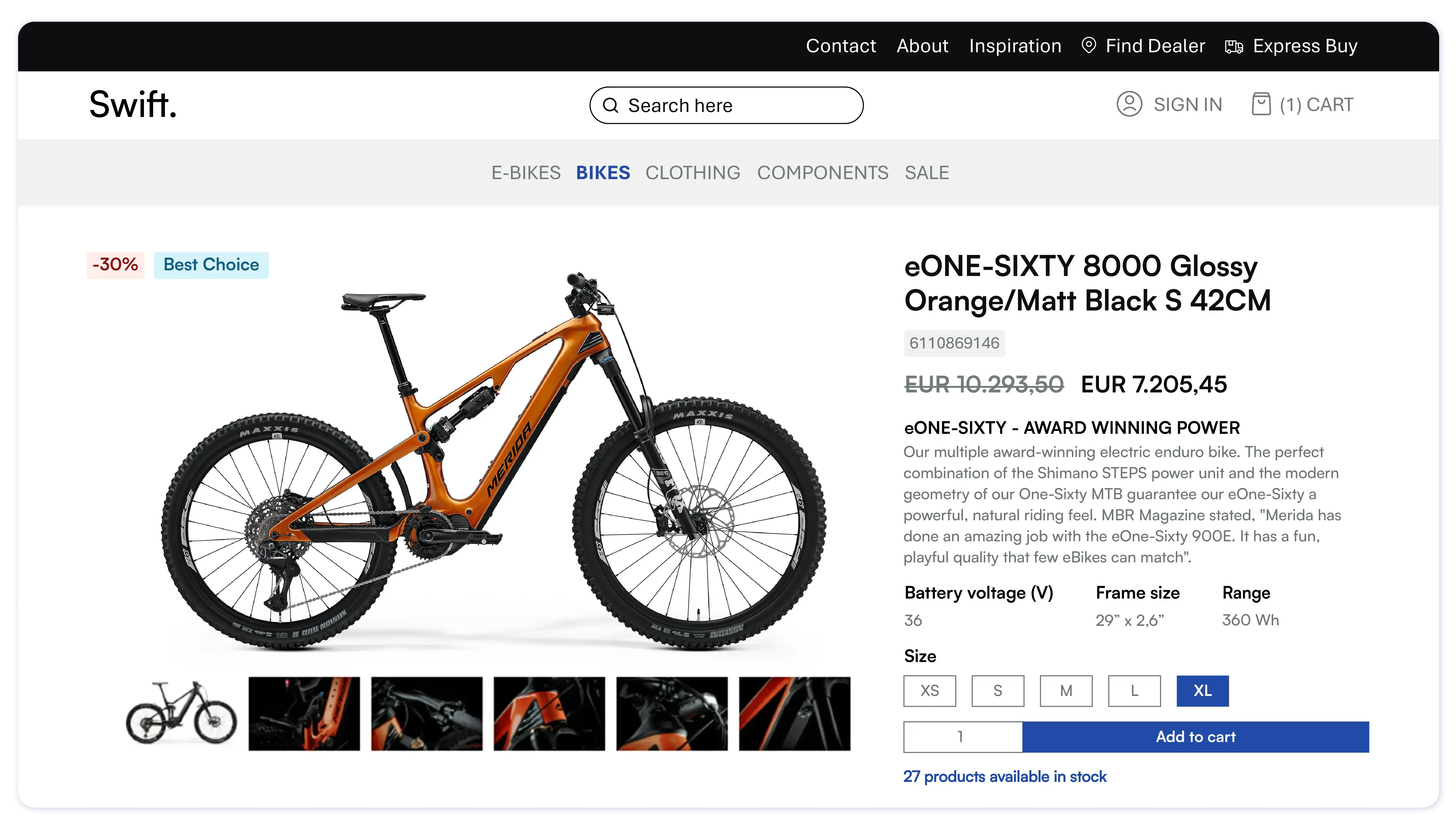 1. Truvio eCommerce - Swift Product Page copy