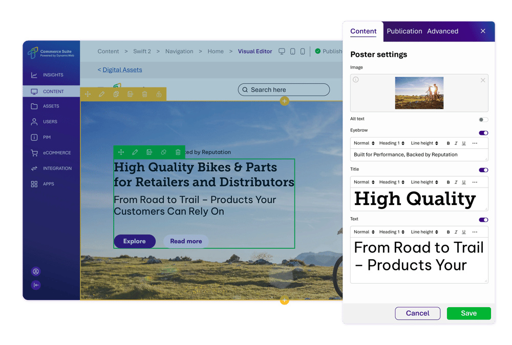 4. Truvio Swift - Team Layout Selection