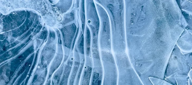 Blue and white abstract patterns