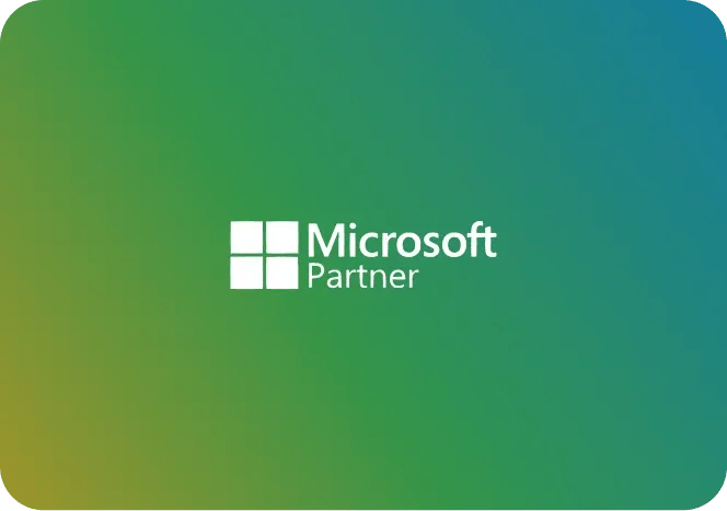 Microsoft Partner logo on the green background