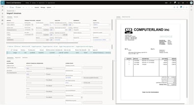 Screenshot of Truvio AP Automation for Microsoft Dynamics 365 Finance and Operations.