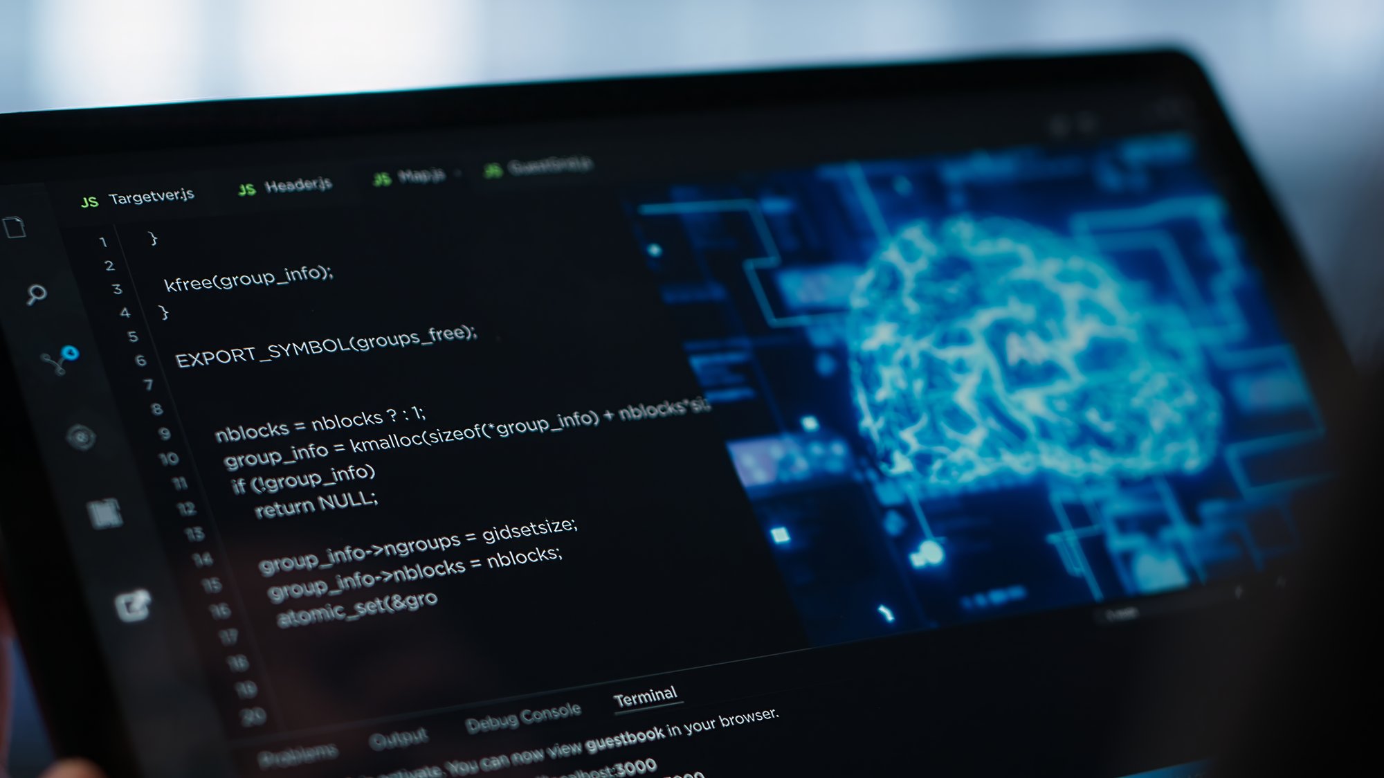 data-center-technician-using-artificial-intelligence-tablet-close-up