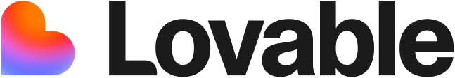 Lovable_Logo_+_Wordmark_Black 1